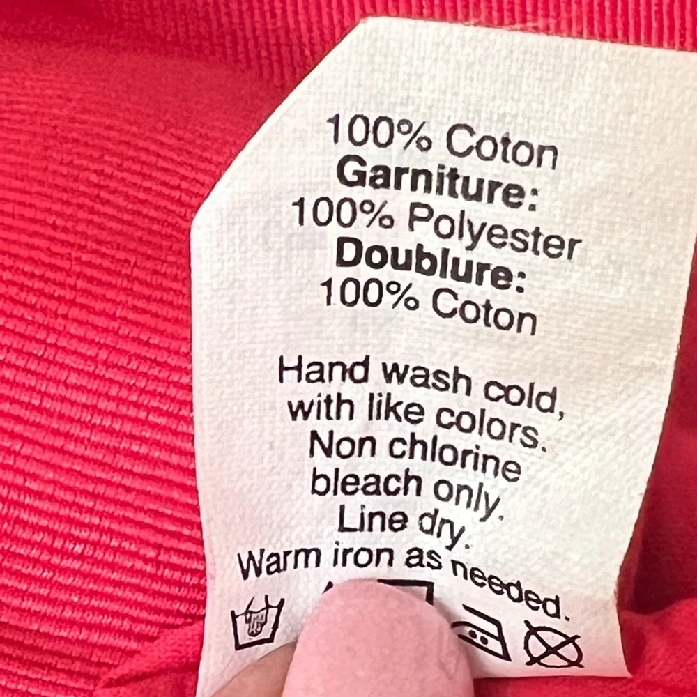 EUC J. Crew Red Daisy Floral Crochet Lace Mini Skirt Size 4 - Picture 14 of 14